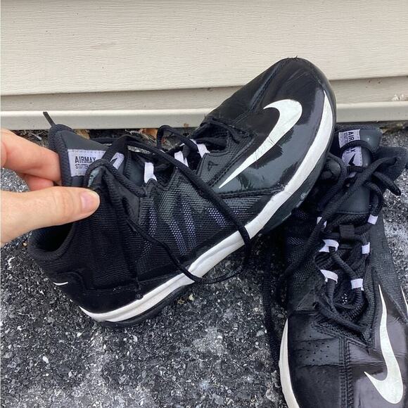 ~Nike Air Max Stutter Step 2 Basketball Shoes Size Y7 black w white - Picture 3 of 6